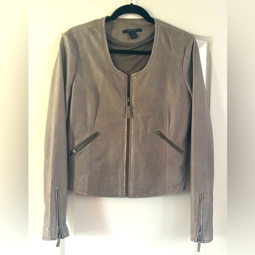 Faux leather jacket
